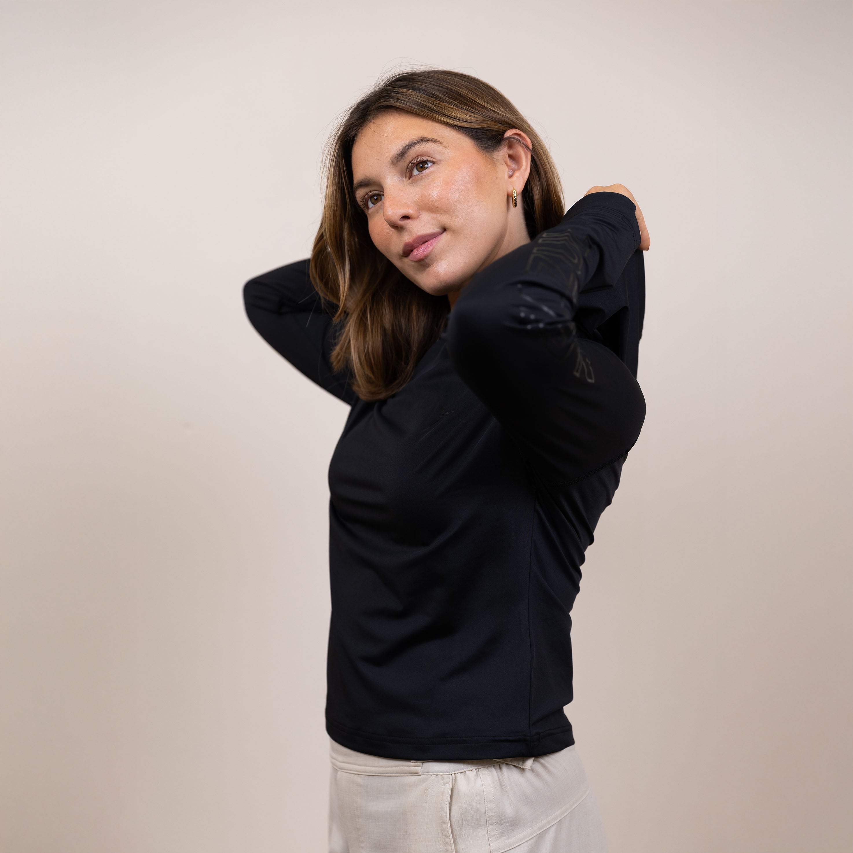 Cropped Hooded Sunshirt