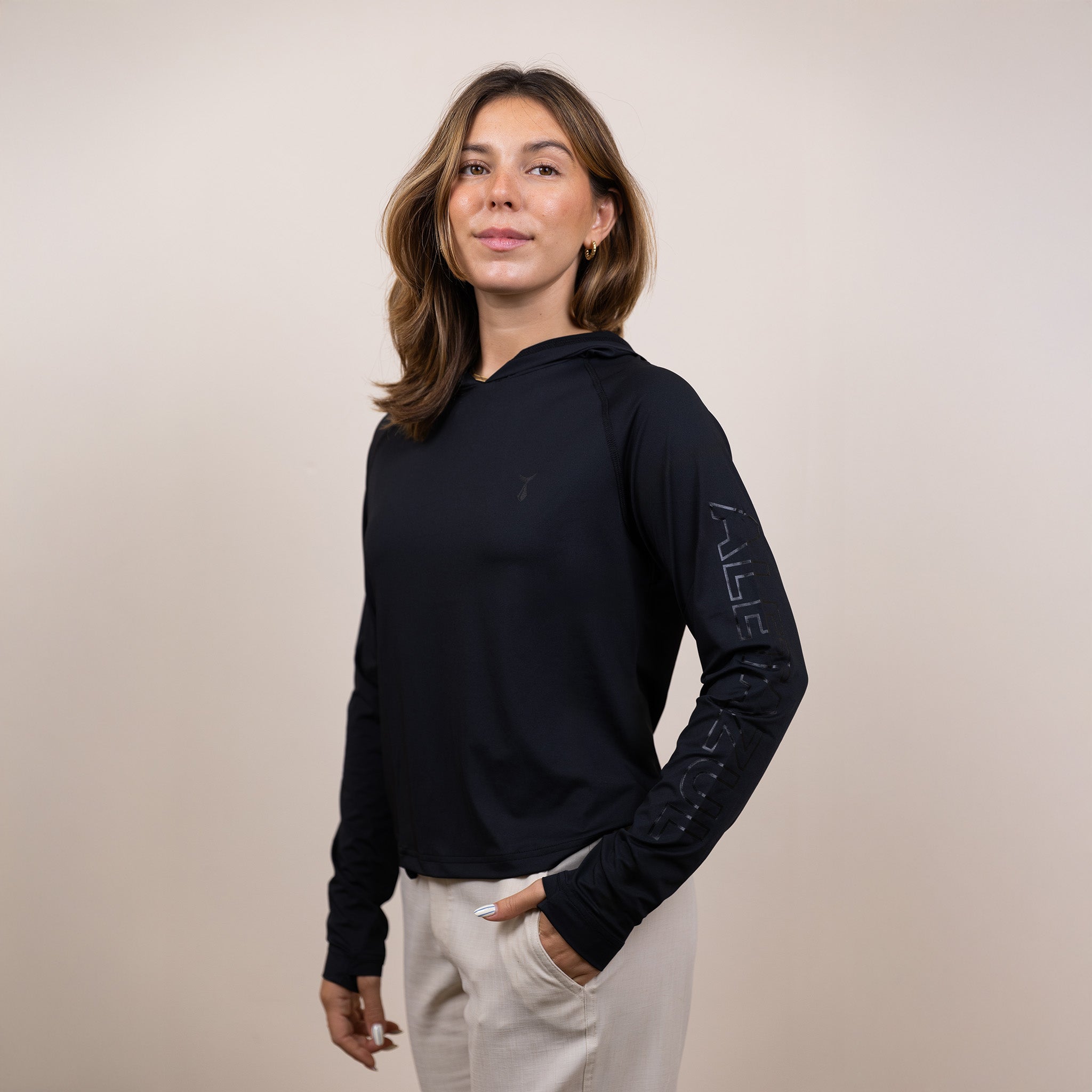 Cropped Hooded Sunshirt