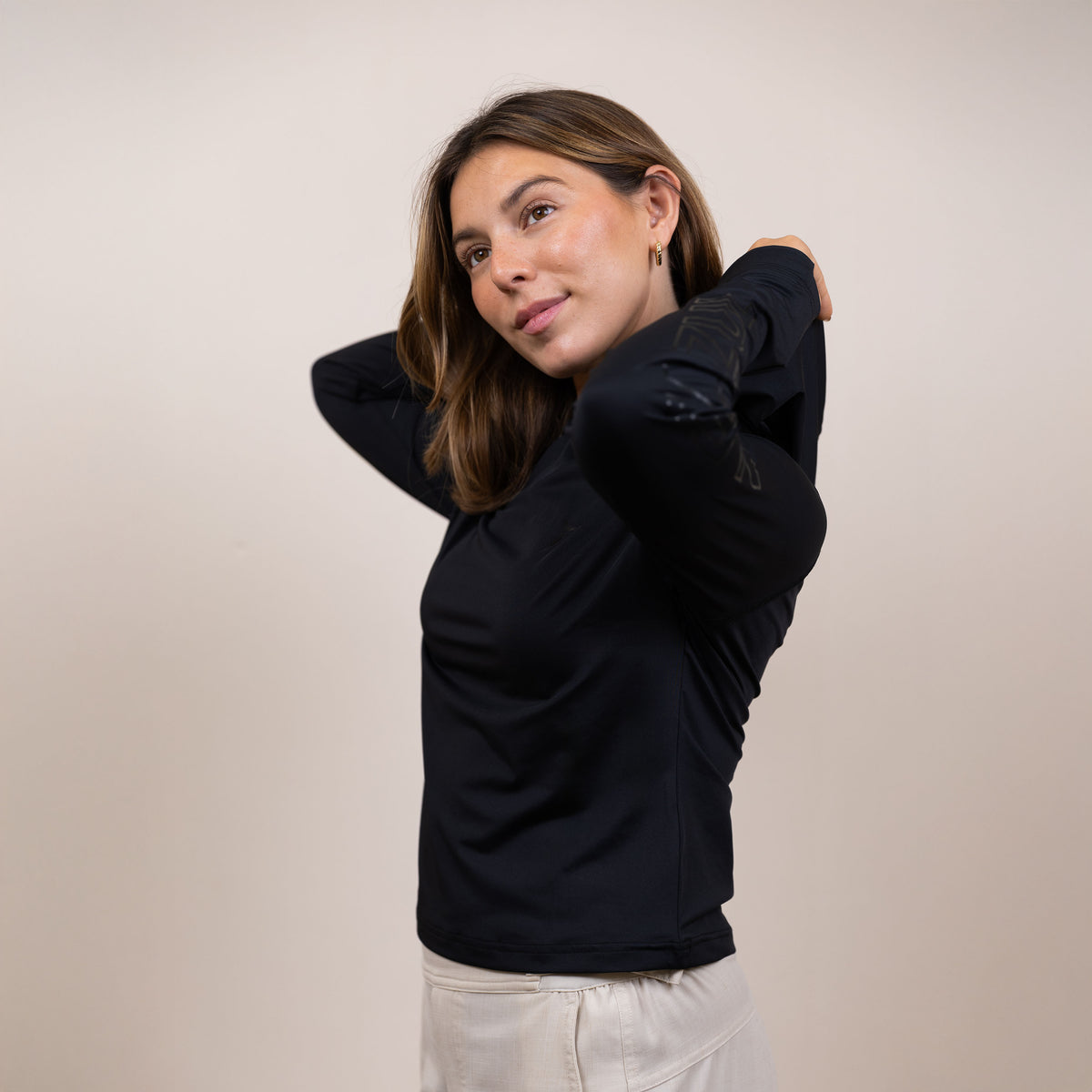 Cropped Hooded Sunshirt