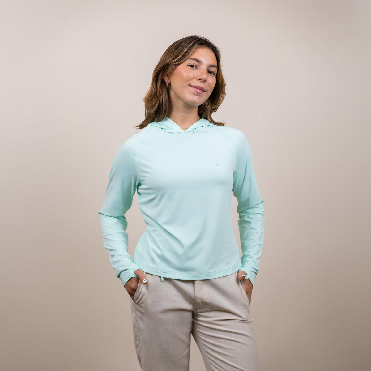 Cropped Hooded Sunshirt