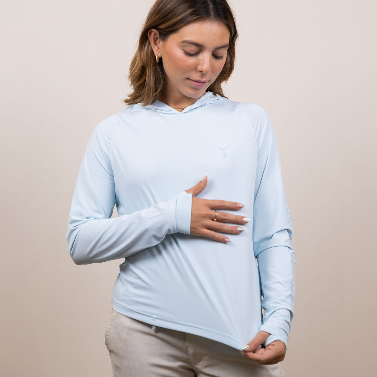 Cropped Hooded Sunshirt
