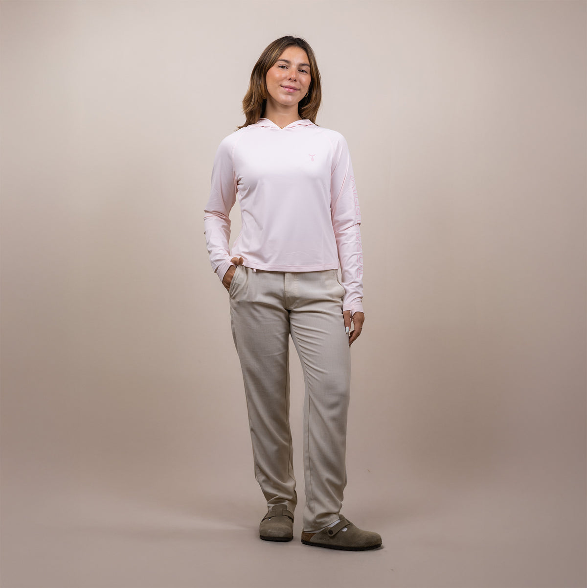 Cropped Hooded Sunshirt