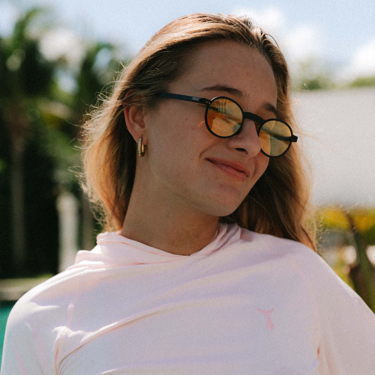 Cropped Hooded Sunshirt