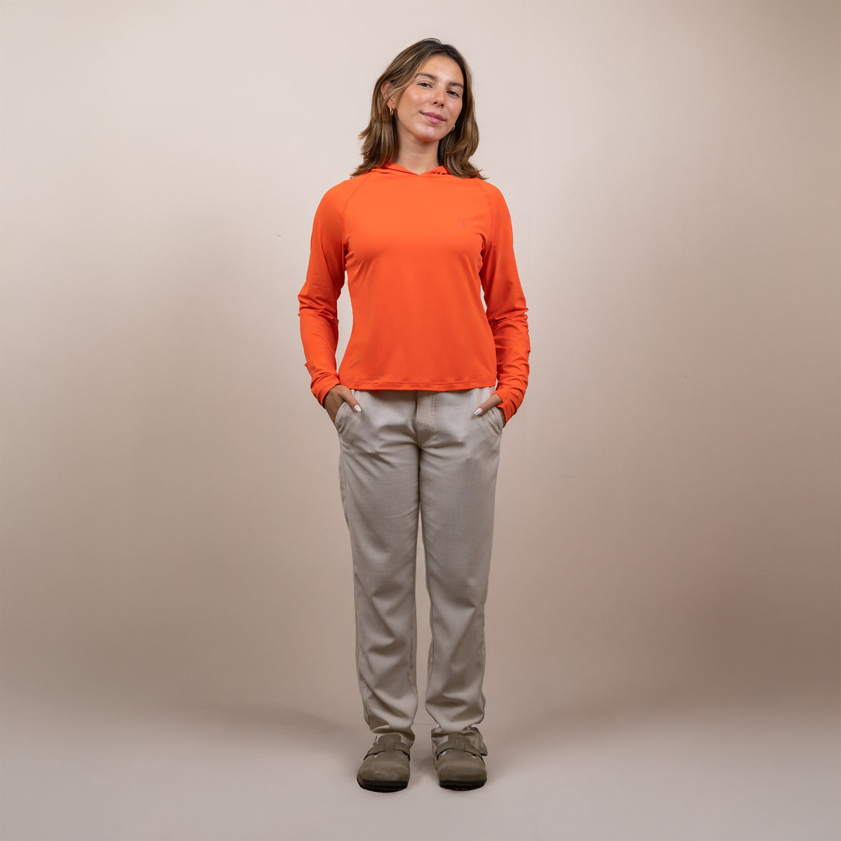 Cropped Hooded Sunshirt