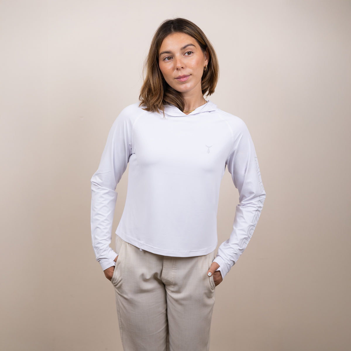 Cropped Hooded Sunshirt