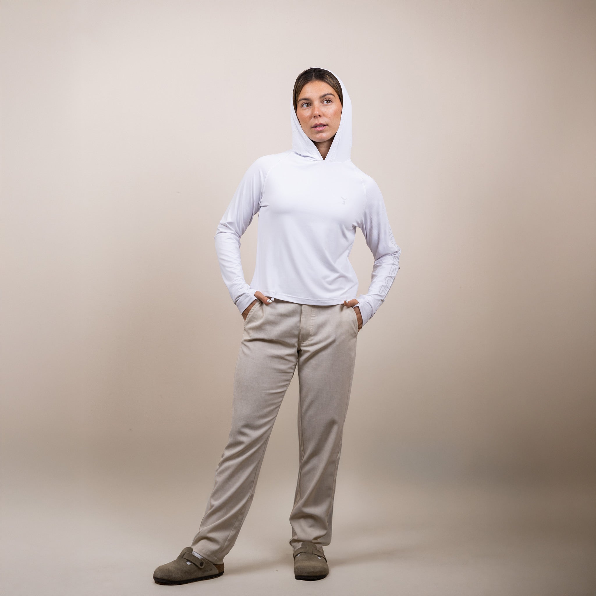 Cropped Hooded Sunshirt